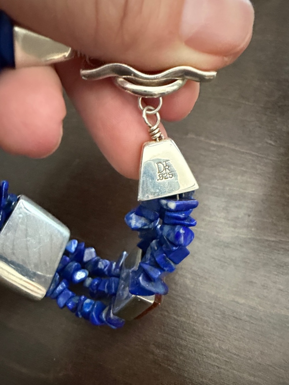 Jay King DRT Amber + Lapis Bracelet - Picture 3 of 3